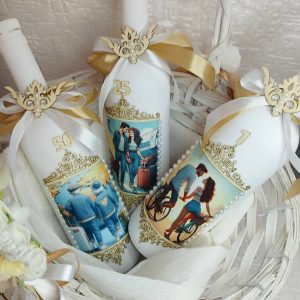 Бутилки за наричане с Кошница