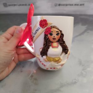 Чаша с полимерна глина - Народни танци