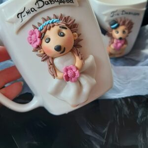 Чаша с полимерна глина - Булка