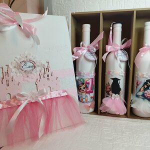 Персонализирана Кутия с Бутилки за Момиче