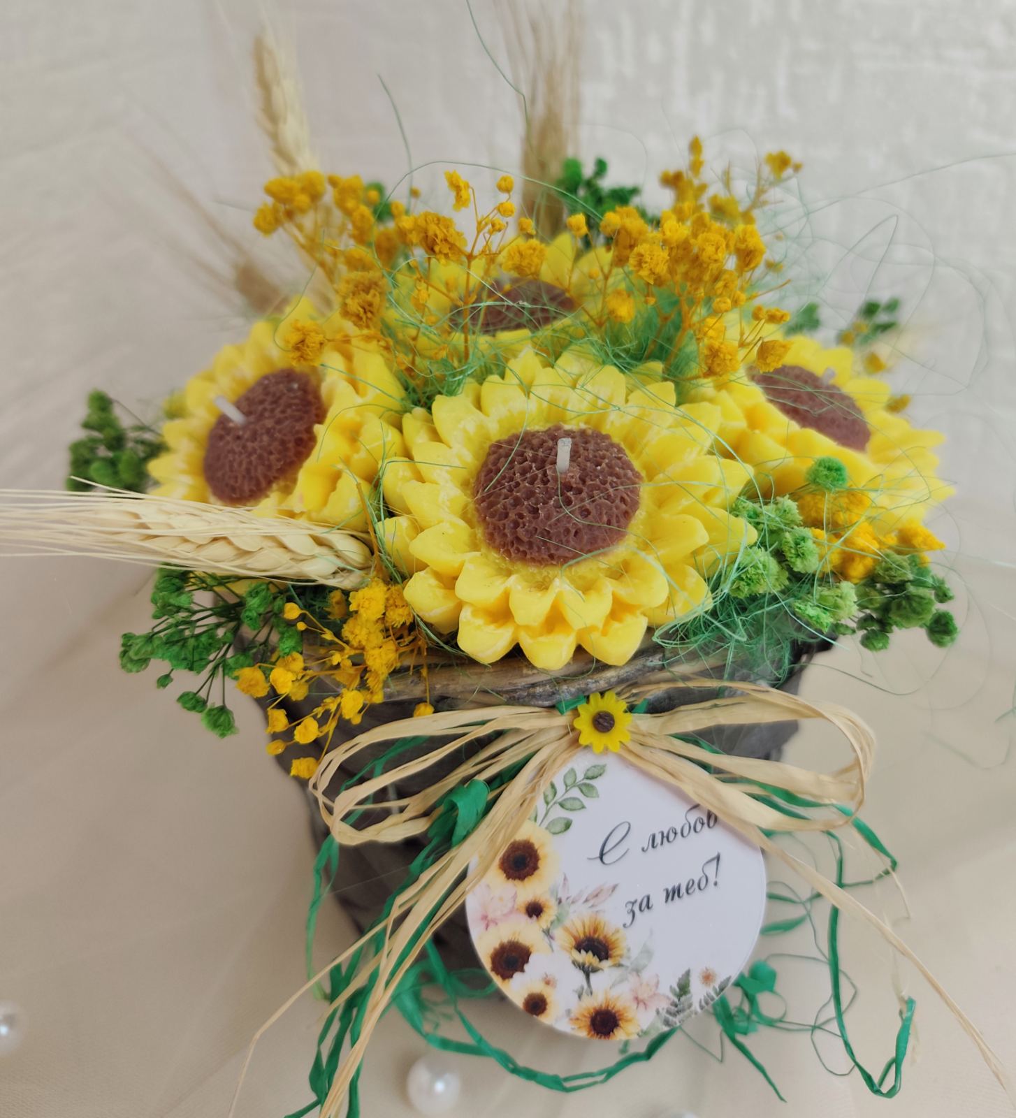 Букет от свещички - Слънчогледи - Image 6